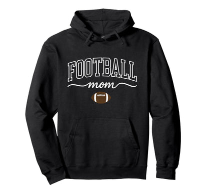 Football Mom Game Day Support Wear Team Hoodie - Minimalist Print Unisex - T-Shirt, Sweatshirt, Hoodie