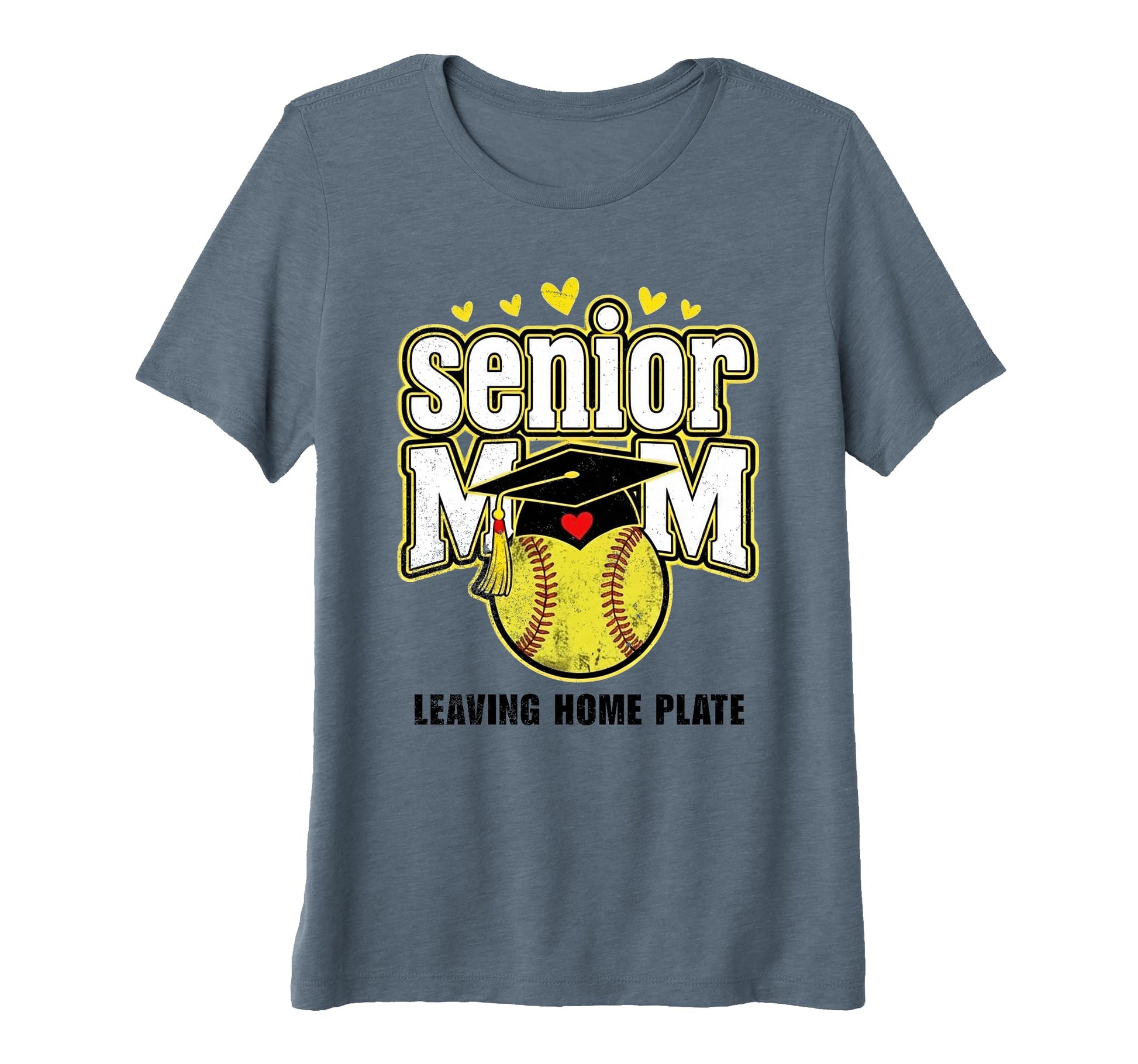 Womens Senior Mom Softball Leaving Home T-Shirt - Aesthetic Graphic Unisex - T-Shirt, Sweatshirt, Hoodie