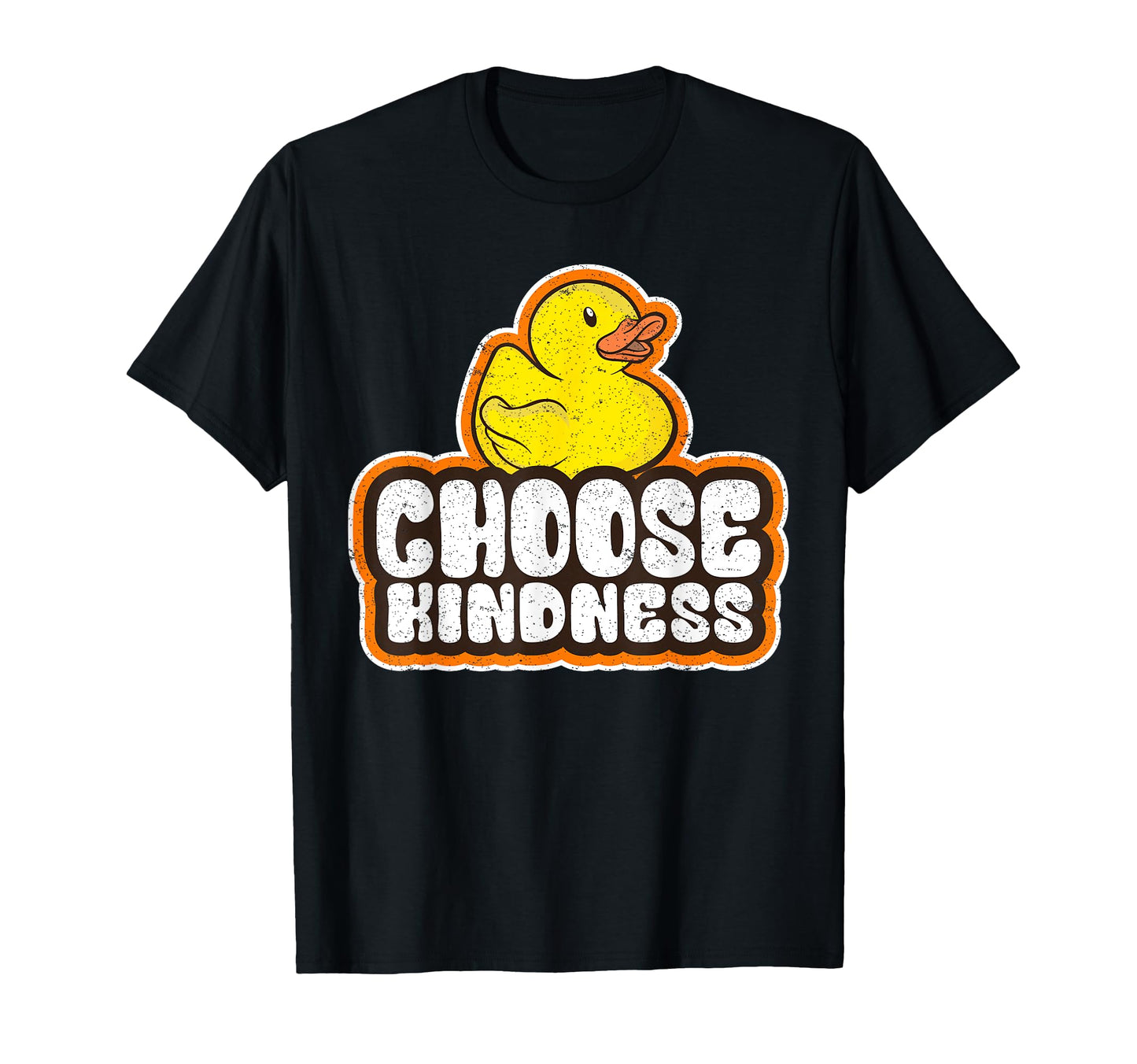 Positive Rubber Duck Rainbow Peace T-Shirt - Unique Graphic for Adults - T-Shirt, Sweatshirt, Hoodie