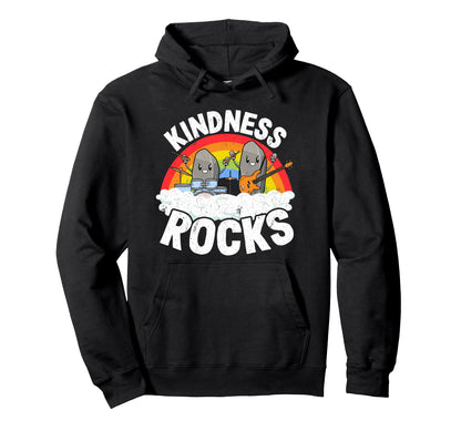 Anti Bullying Rainbow Hippie Music Hoodie - Aesthetic Graphic for Adults - T-Shirt, Sweatshirt, Hoodie