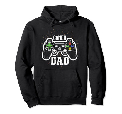 Gamer Dad Games Controller Hoodie - Casual Everyday Wear for Adults - T-Shirt, Sweatshirt, Hoodie