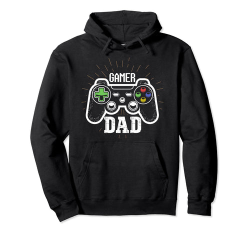 Gamer Dad Games Controller Hoodie - Casual Everyday Wear for Adults - T-Shirt, Sweatshirt, Hoodie