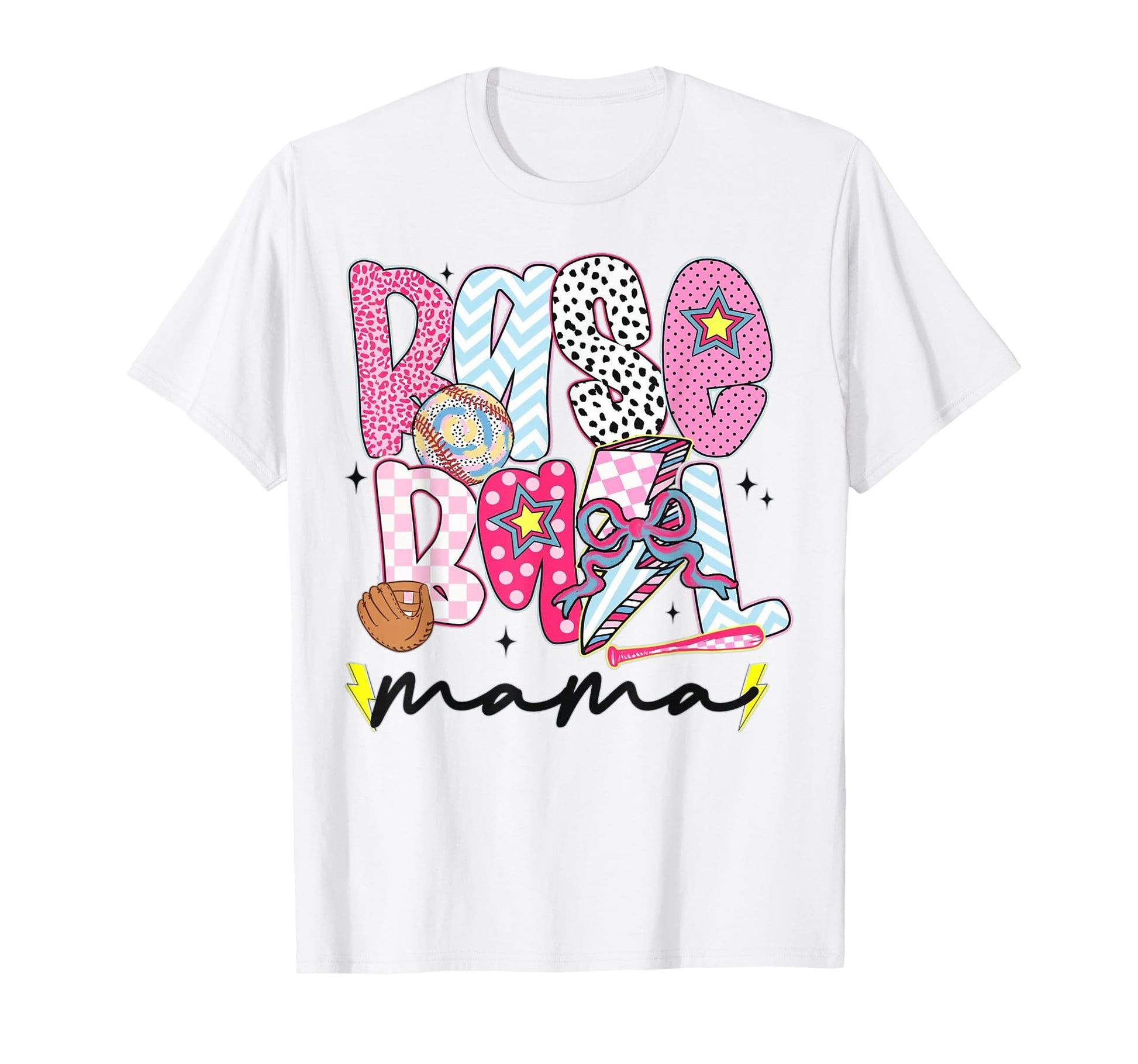 Baseball Mama Coquette Aesthetic T-Shirt - Fun Novelty Design for Adults - T-Shirt, Sweatshirt, Hoodie