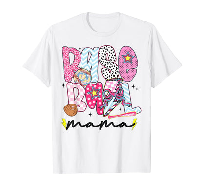 Baseball Mama Coquette Aesthetic T-Shirt - Fun Novelty Design for Adults - T-Shirt, Sweatshirt, Hoodie