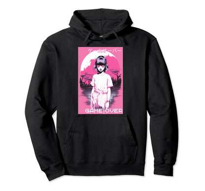 Japanese Vaporwave Sad Anime Indie Hoodie - Custom Art Print for Adults - T-Shirt, Sweatshirt, Hoodie