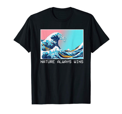 Big Wave Kanagawa Nature Aesthetic T-Shirt - Graphic Print Unisex - T-Shirt, Sweatshirt, Hoodie