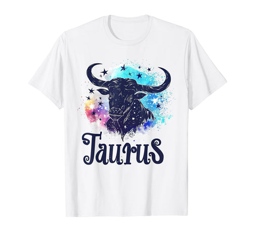 Taurus Galaxy Space Vaporwave T-Shirt - Aesthetic Graphic for Adults - T-Shirt, Sweatshirt, Hoodie