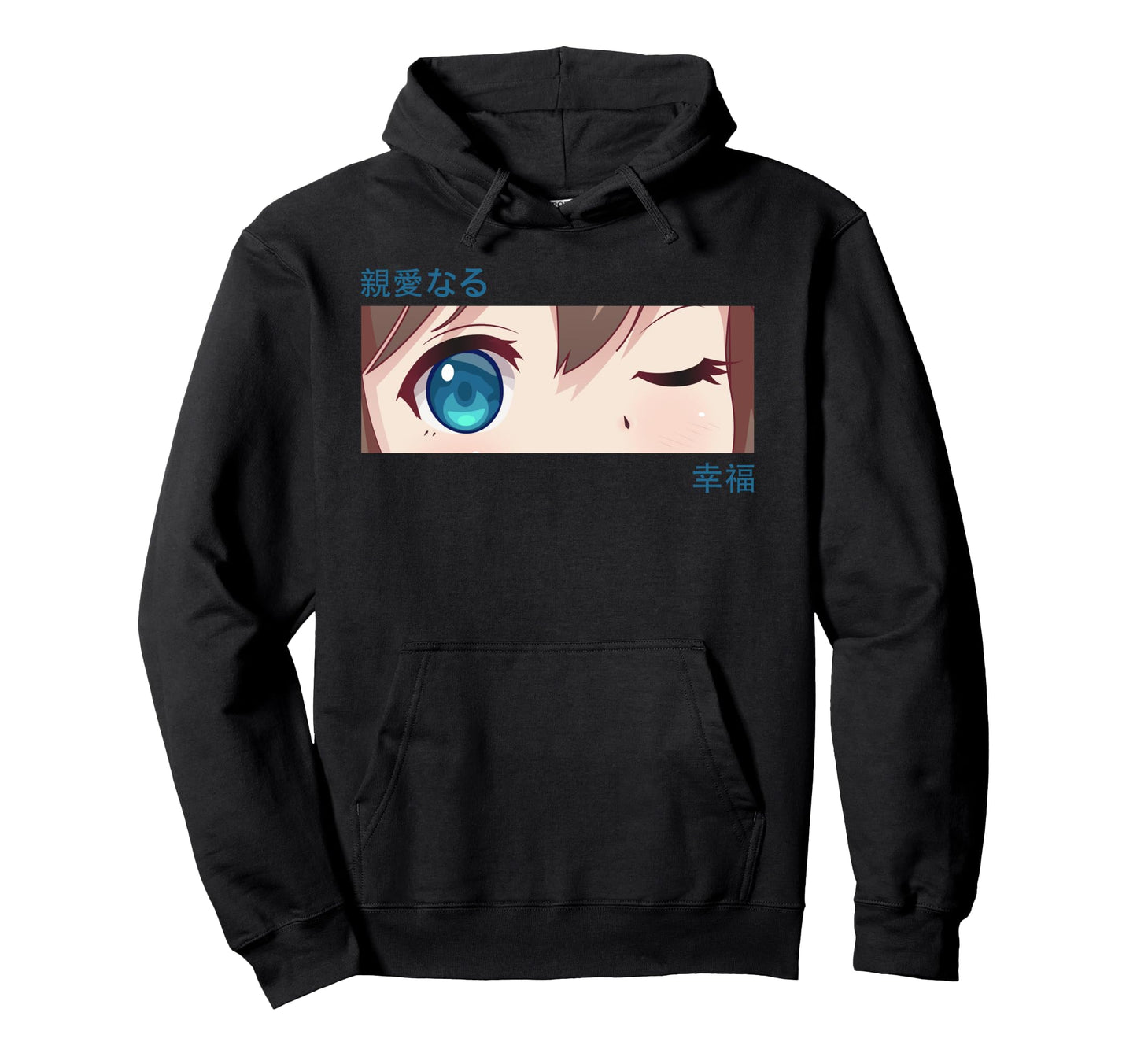 Anime Eyes Japan Culture Art Japanese Hoodie - Custom Art Print Unisex - T-Shirt, Sweatshirt, Hoodie
