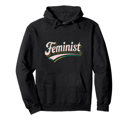 Feminist 70S Rainbow Feminism Hoodie - Graphic Print for Adults - T-Shirt, Sweatshirt, Hoodie