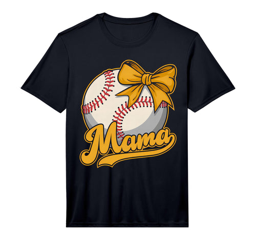 Baseball Mama Softball Mama Coquette Bow T-Shirt - Graphic Print Men Women - T-Shirt, Sweatshirt, Hoodie