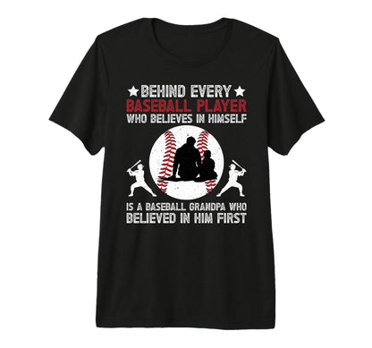 Mens Baseball Grandpa Proud Grandpa T-Shirt - Aesthetic Graphic Men Women - T-Shirt, Sweatshirt, Hoodie