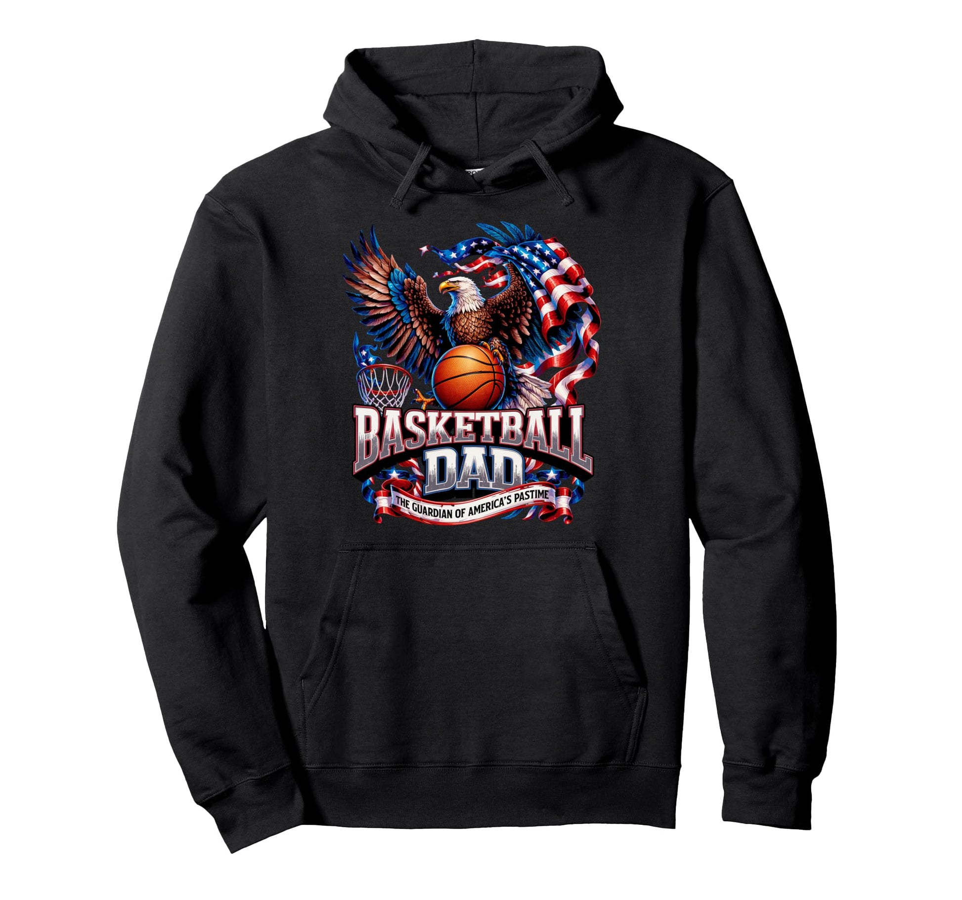 Patriotic Usa Basketball Dad Hoodie - Fun Novelty Design Unisex - T-Shirt, Sweatshirt, Hoodie