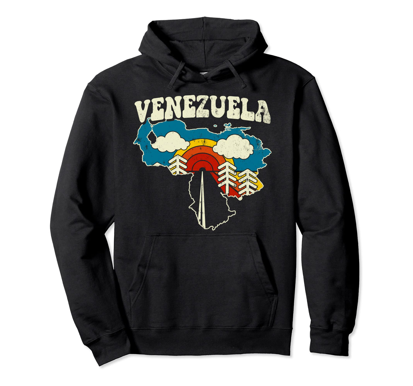 Venezuela Venezuelan Country Rainbow Hoodie - Custom Art Print for Adults - T-Shirt, Sweatshirt, Hoodie