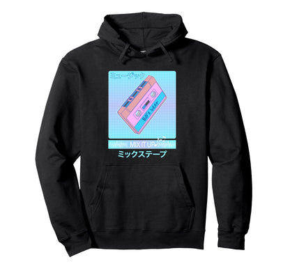 Mix Tape 80S Japanese Otaku Aesthetic Hoodie - Streetwear Style for Adults - T-Shirt, Sweatshirt, Hoodie
