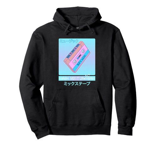 Mix Tape 80S Japanese Otaku Aesthetic Hoodie - Streetwear Style for Adults - T-Shirt, Sweatshirt, Hoodie