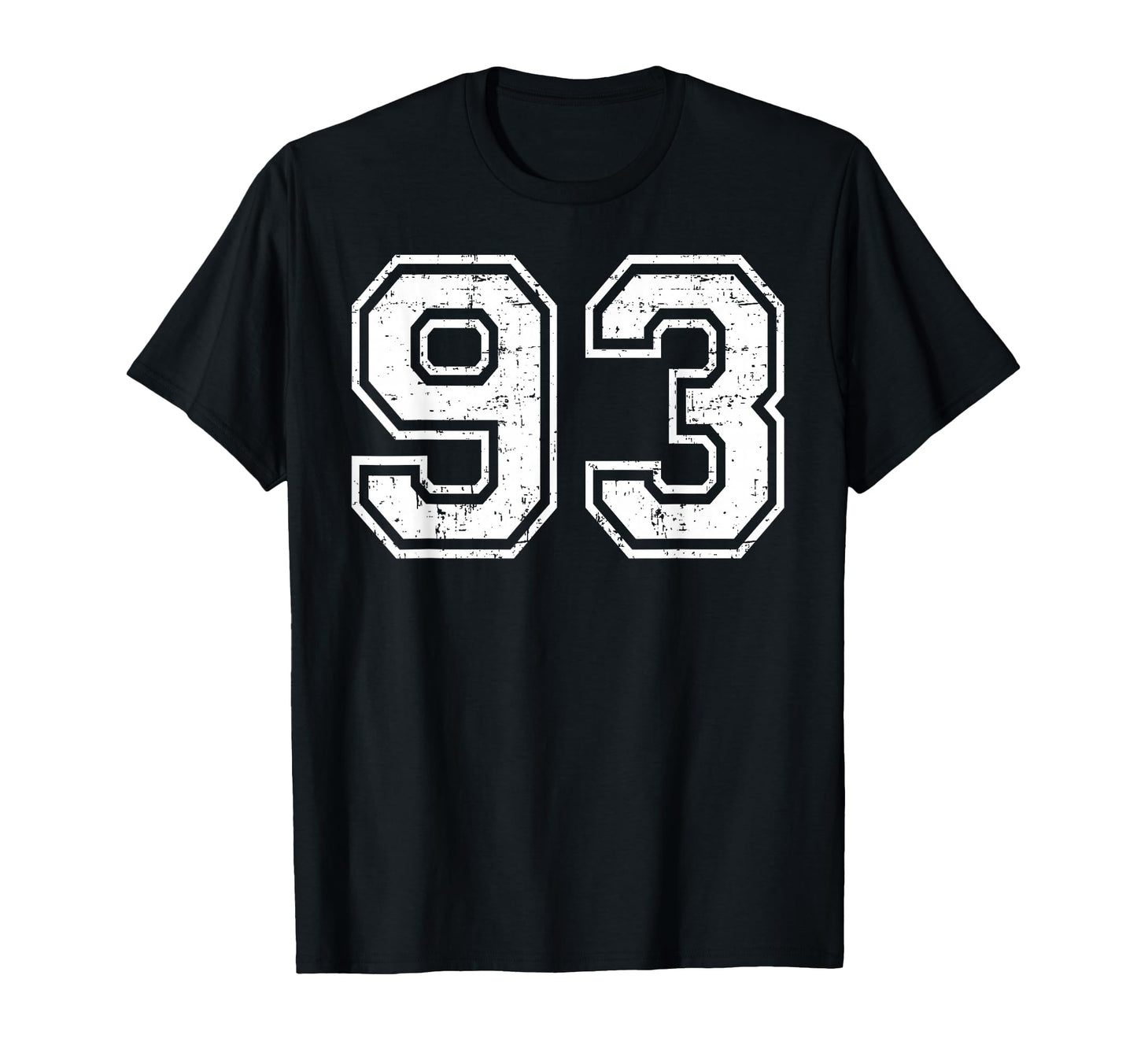 93 Number Ninety Three Team Sports T-Shirt - Aesthetic Graphic Unisex - T-Shirt, Sweatshirt, Hoodie