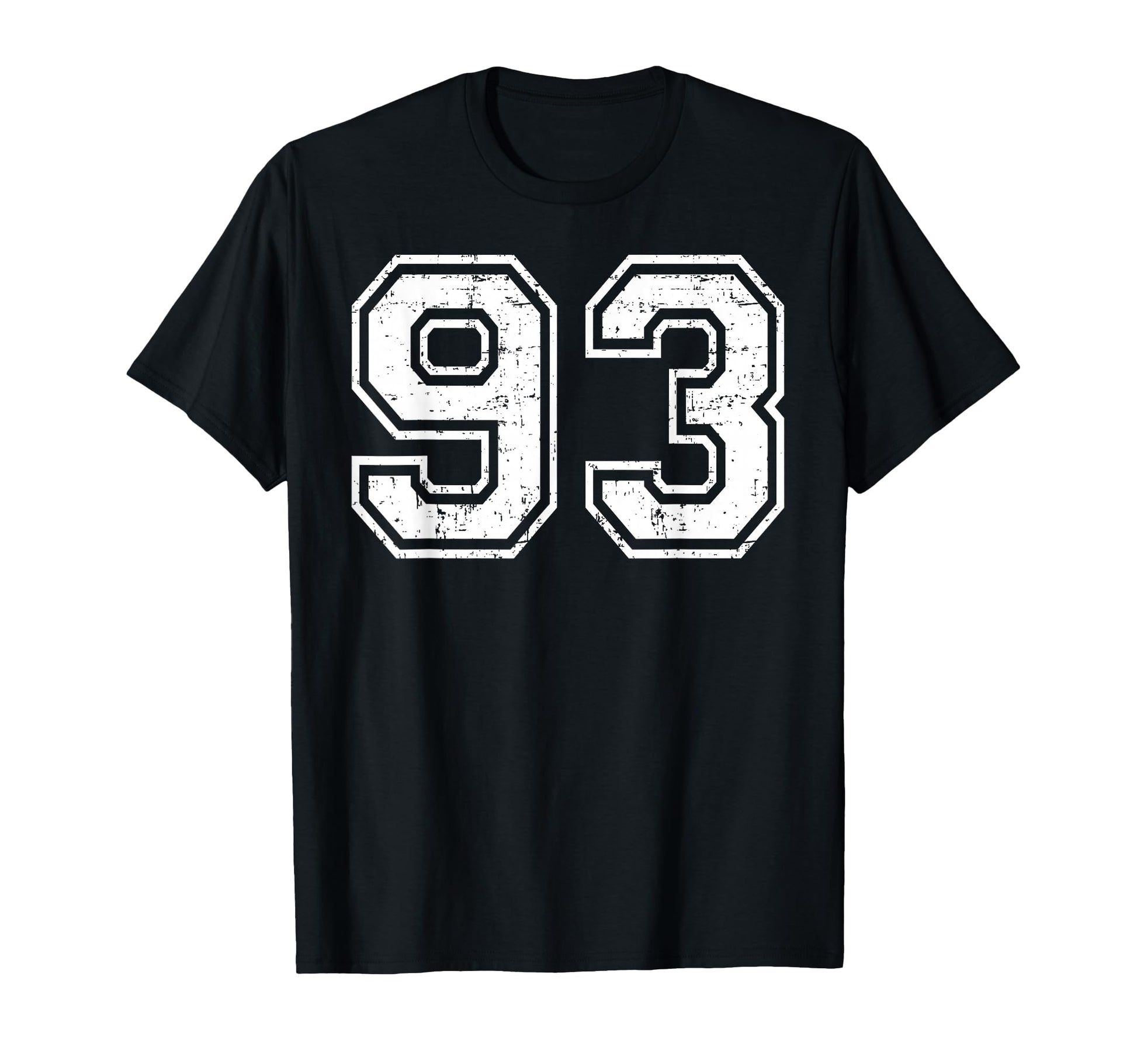 93 Number Ninety Three Team Sports T-Shirt - Aesthetic Graphic Unisex - T-Shirt, Sweatshirt, Hoodie