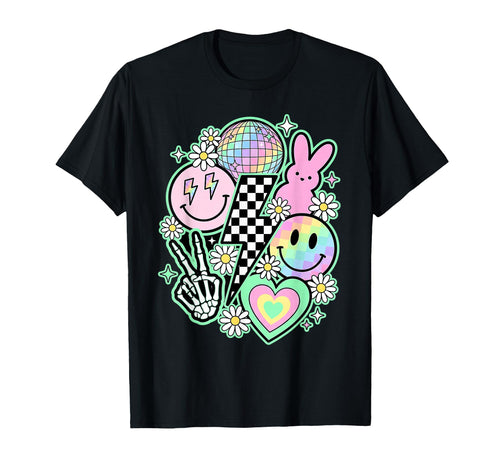 Pastel Groovy Y2K Aesthetic Easter Disco T-Shirt - Unique Graphic Unisex - T-Shirt, Sweatshirt, Hoodie