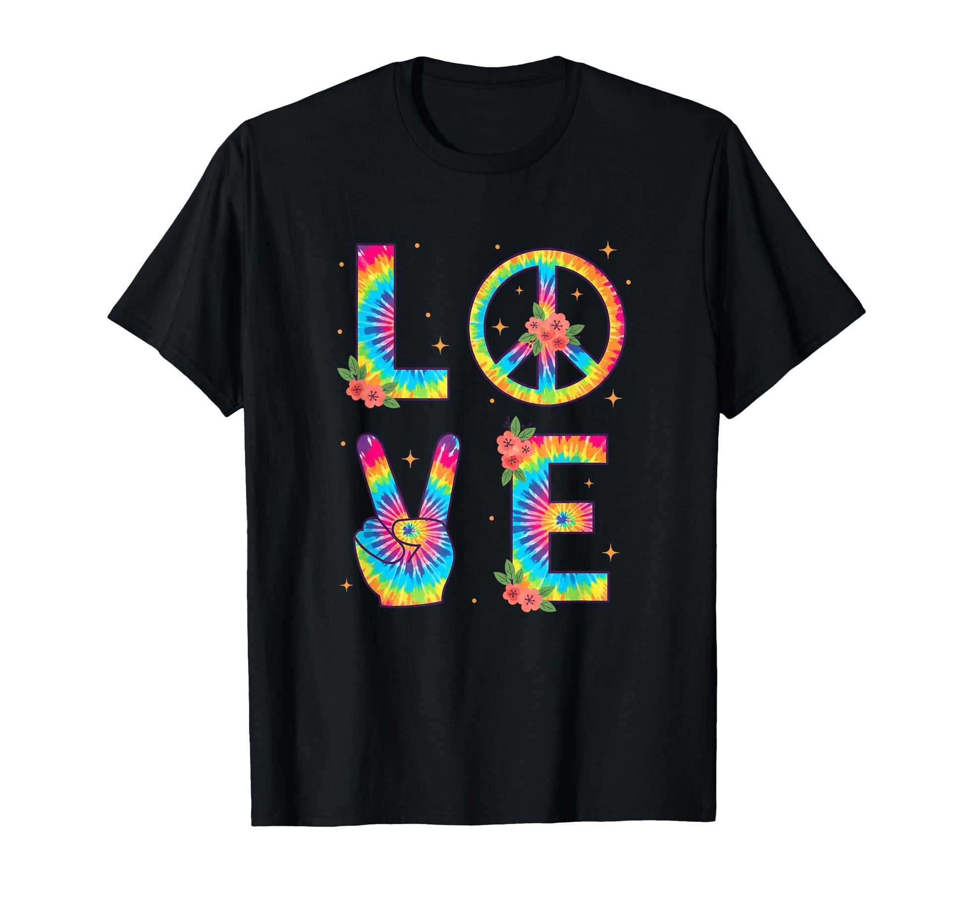 Valentines Day Tie Dye Love Peace T-Shirt - Streetwear Style for Adults - T-Shirt, Sweatshirt, Hoodie