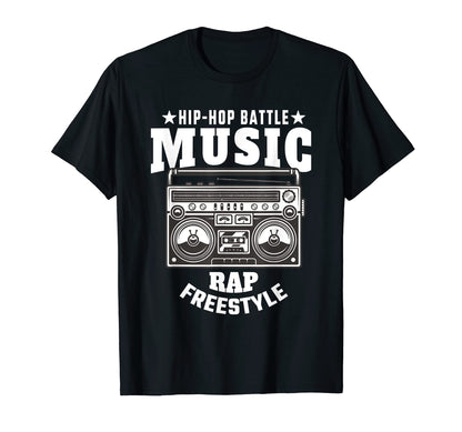 Old School Hip Hop Rap Battle Music T-Shirt - Trendy Graphic for Adults - T-Shirt, Sweatshirt, Hoodie