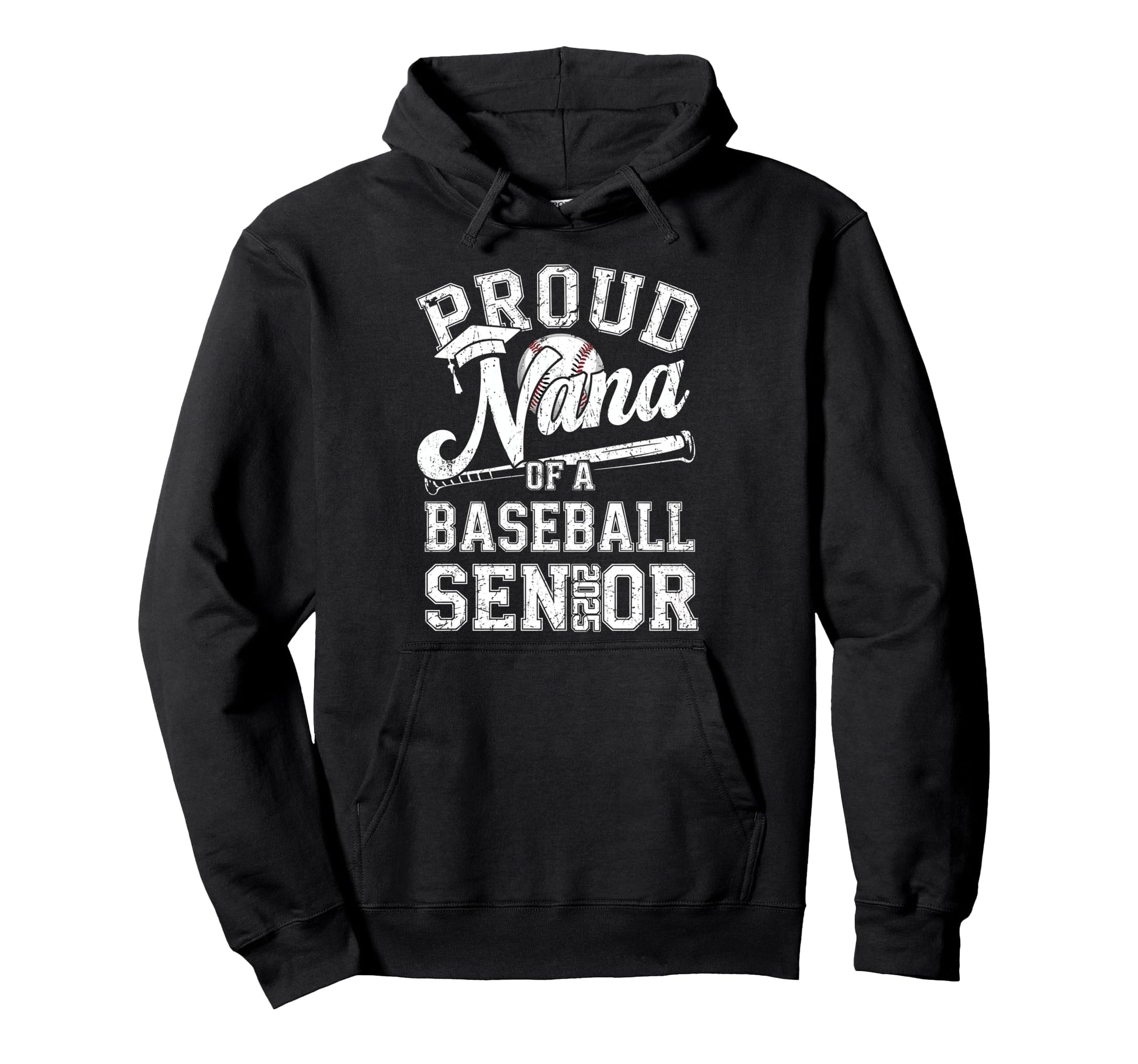 Proud Nana 2025 Senior Baseball Hoodie - Aesthetic Graphic Unisex - T-Shirt, Sweatshirt, Hoodie
