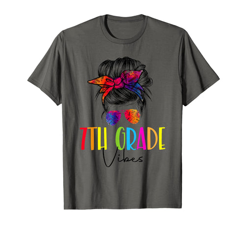 Back To School Seventh Grade Vibes First T-Shirt - Graphic Print Unisex - T-Shirt, Sweatshirt, Hoodie