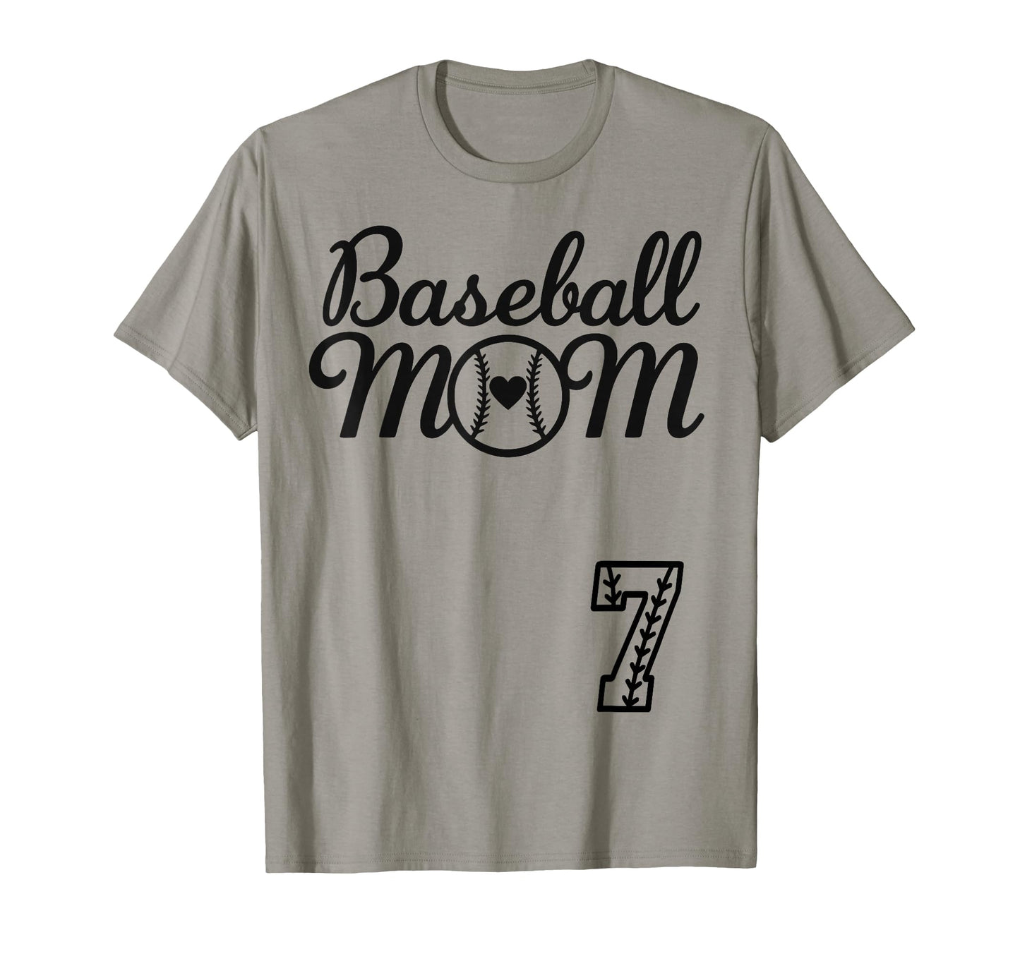 Baseball Mom Jersey 7 Baseball T-Shirt - Custom Art Print for Adults - T-Shirt, Sweatshirt, Hoodie