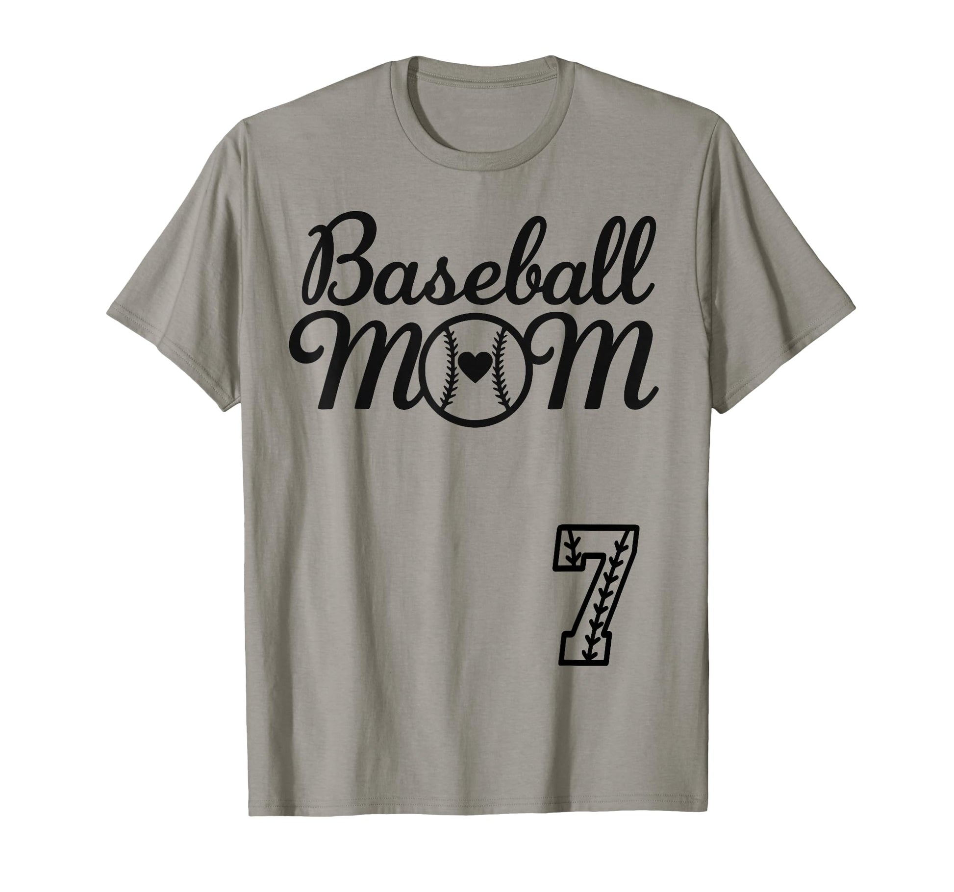Baseball Mom Jersey 7 Baseball T-Shirt - Custom Art Print for Adults - T-Shirt, Sweatshirt, Hoodie