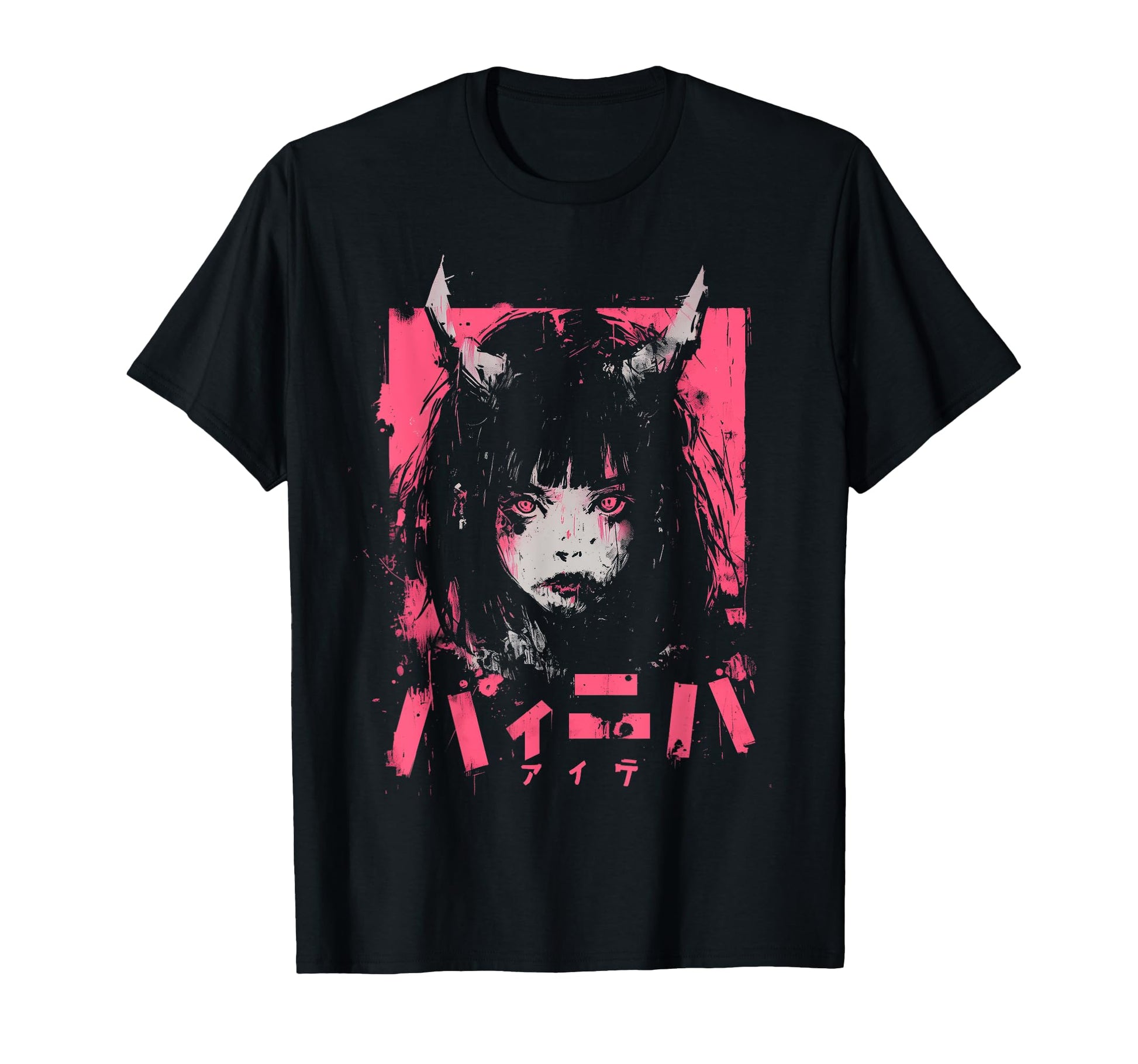 Goth Grunge Demon Anime Waifu Horror T-Shirt - Trendy Graphic Men Women - T-Shirt, Sweatshirt, Hoodie