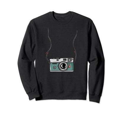 Photographer Camera Art Halloween Sweatshirt - Minimalist Print Men Women - T-Shirt, Sweatshirt, Hoodie