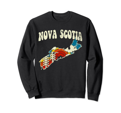 Nova Scotia Province Rainbow Sweatshirt - Casual Everyday Wear Men Women - T-Shirt, Sweatshirt, Hoodie