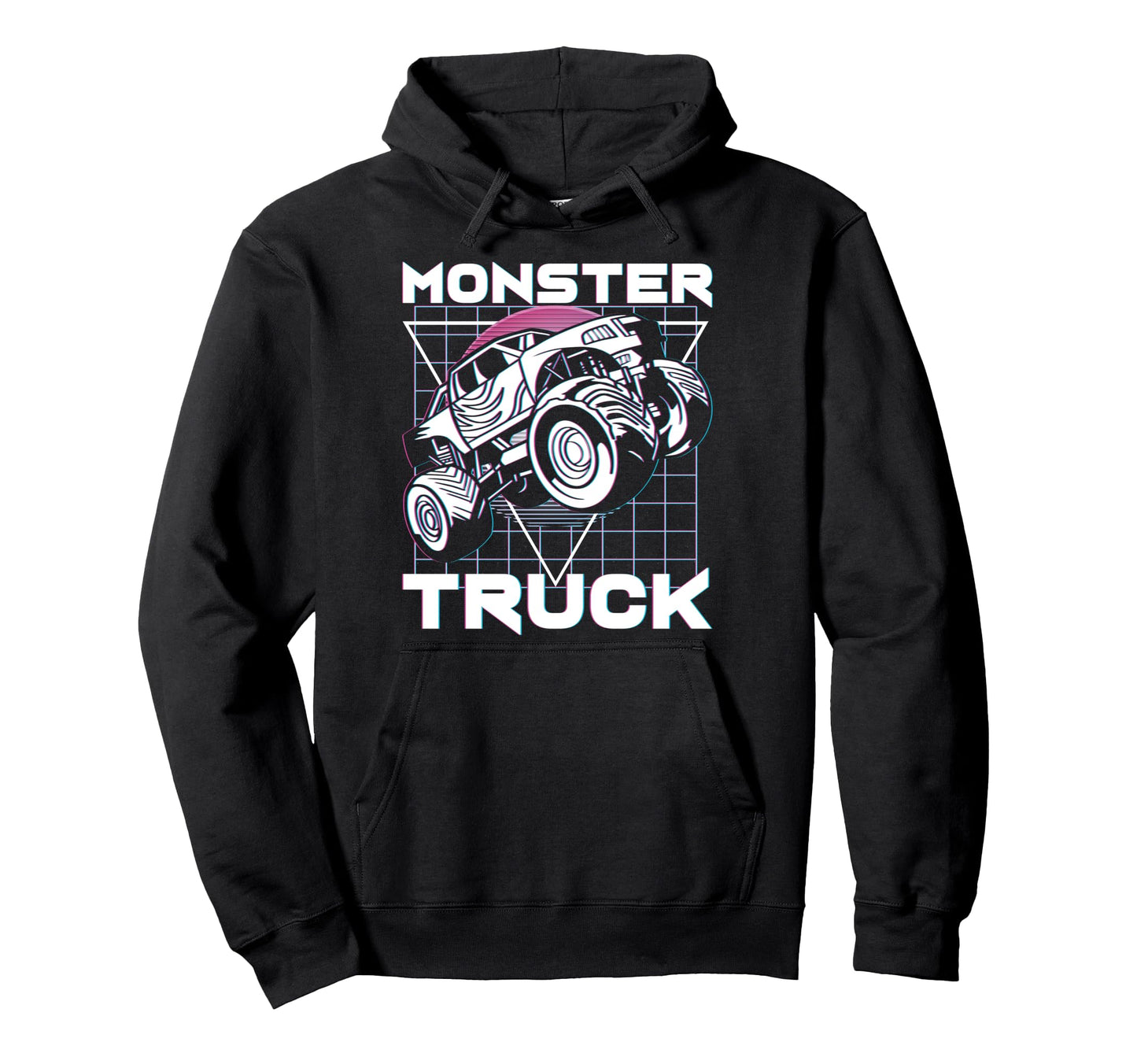 Vaporwave Aesthetic Japanese Monster Truck Hoodie - Trendy Graphic Unisex - T-Shirt, Sweatshirt, Hoodie
