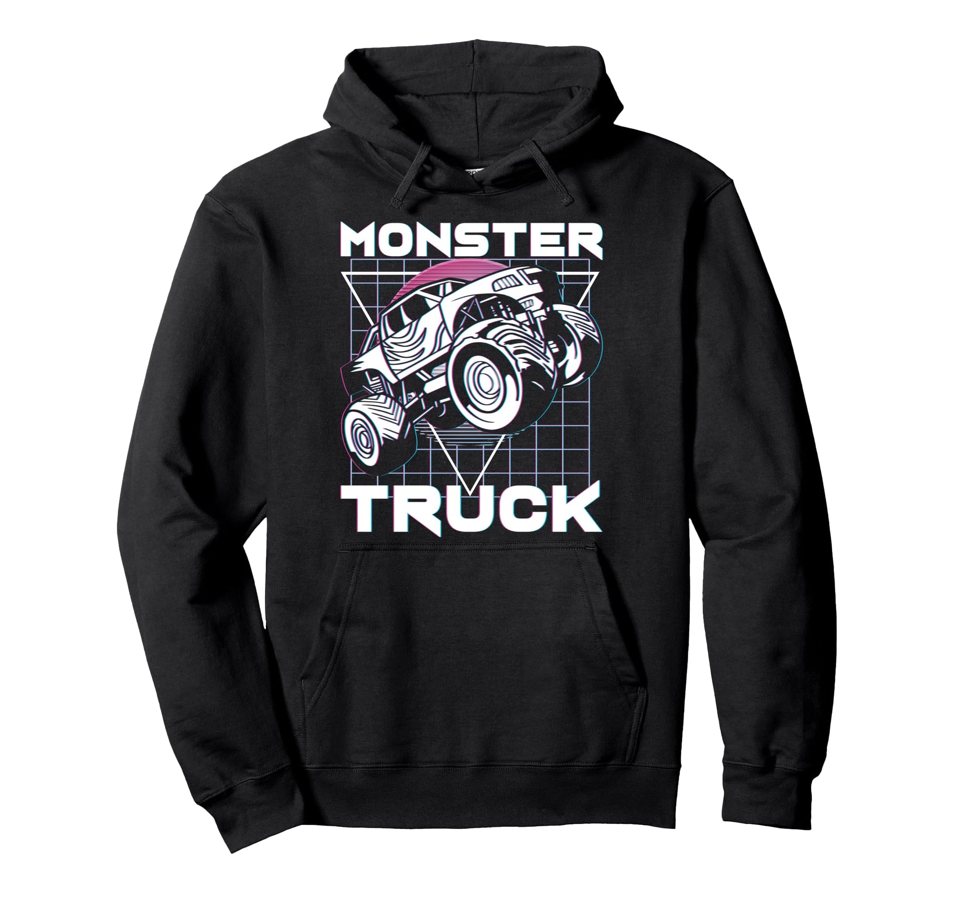 Vaporwave Aesthetic Japanese Monster Truck Hoodie - Trendy Graphic Unisex - T-Shirt, Sweatshirt, Hoodie
