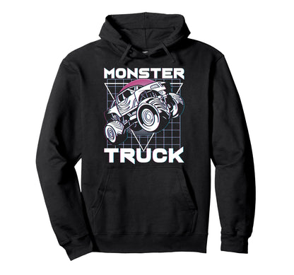 Vaporwave Aesthetic Japanese Monster Truck Hoodie - Trendy Graphic Unisex - T-Shirt, Sweatshirt, Hoodie