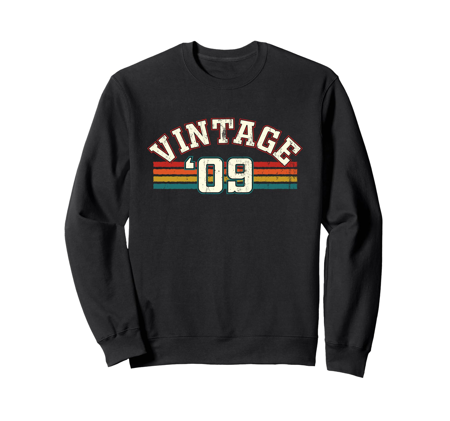 2009 Birth Year Birthday Rainbow Sweatshirt - Custom Art Print Men Women - T-Shirt, Sweatshirt, Hoodie