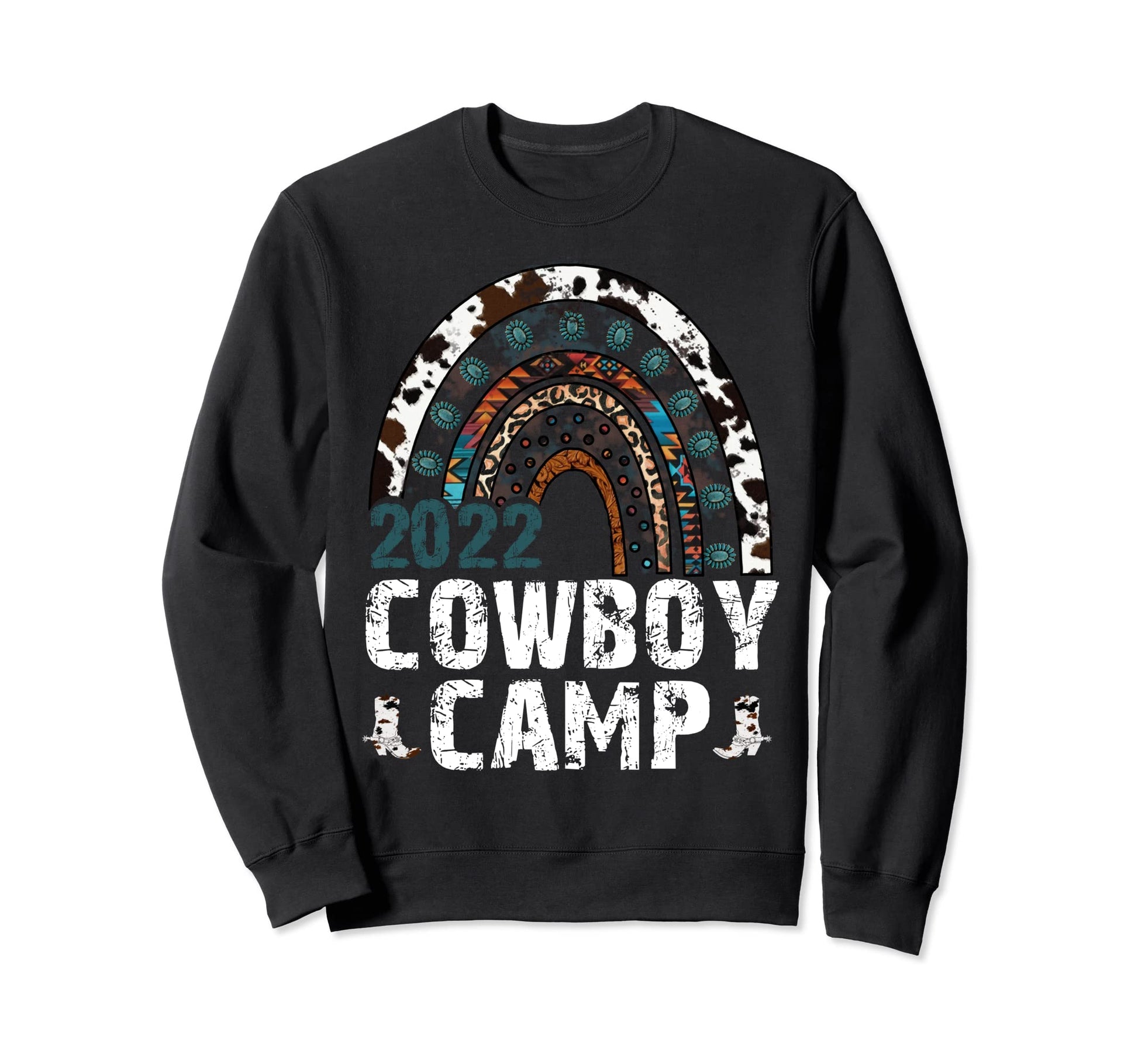 Cowboy Camp Horse Riding Womens Sweatshirt - Graphic Print Men Women - T-Shirt, Sweatshirt, Hoodie
