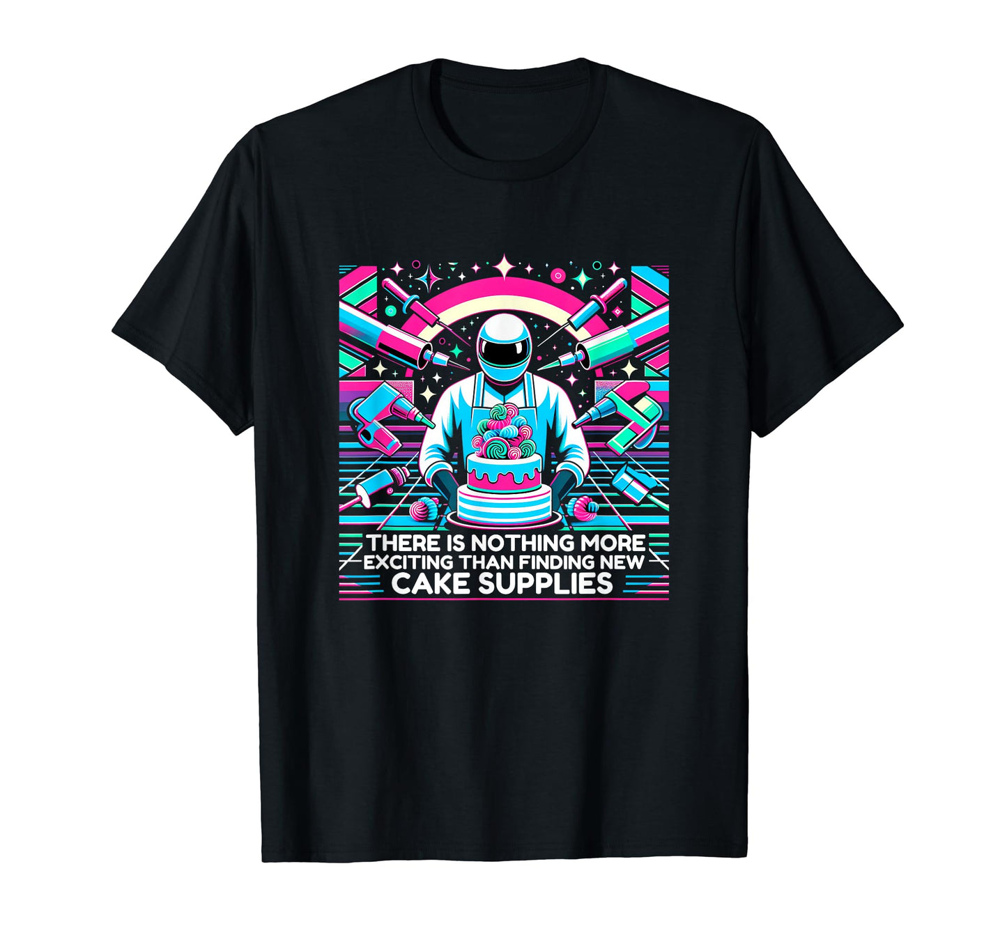 Futuristic Cake Decorator Aesthetic T-Shirt - Trendy Graphic Men Women - T-Shirt, Sweatshirt, Hoodie