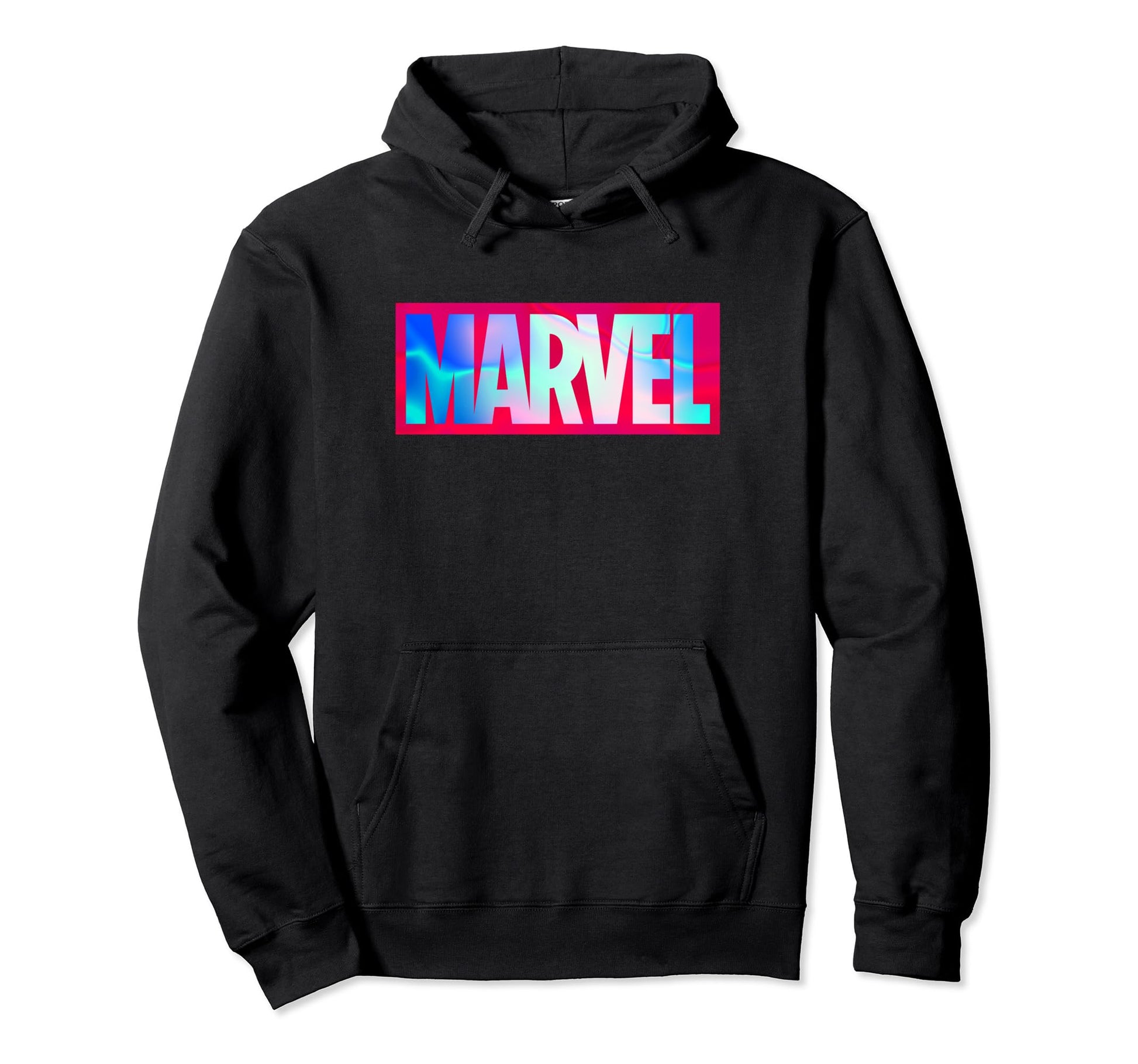 Marvel Comics Rainbow Hologram Swirl Hoodie - Minimalist Print for Adults - T-Shirt, Sweatshirt, Hoodie