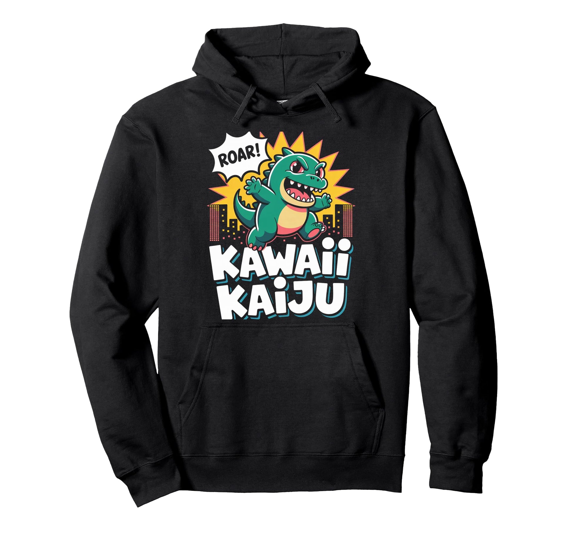 Kawaii Kaiju Pop Culture Japanese Hoodie - Novelty Apparel Men Women - T-Shirt, Sweatshirt, Hoodie