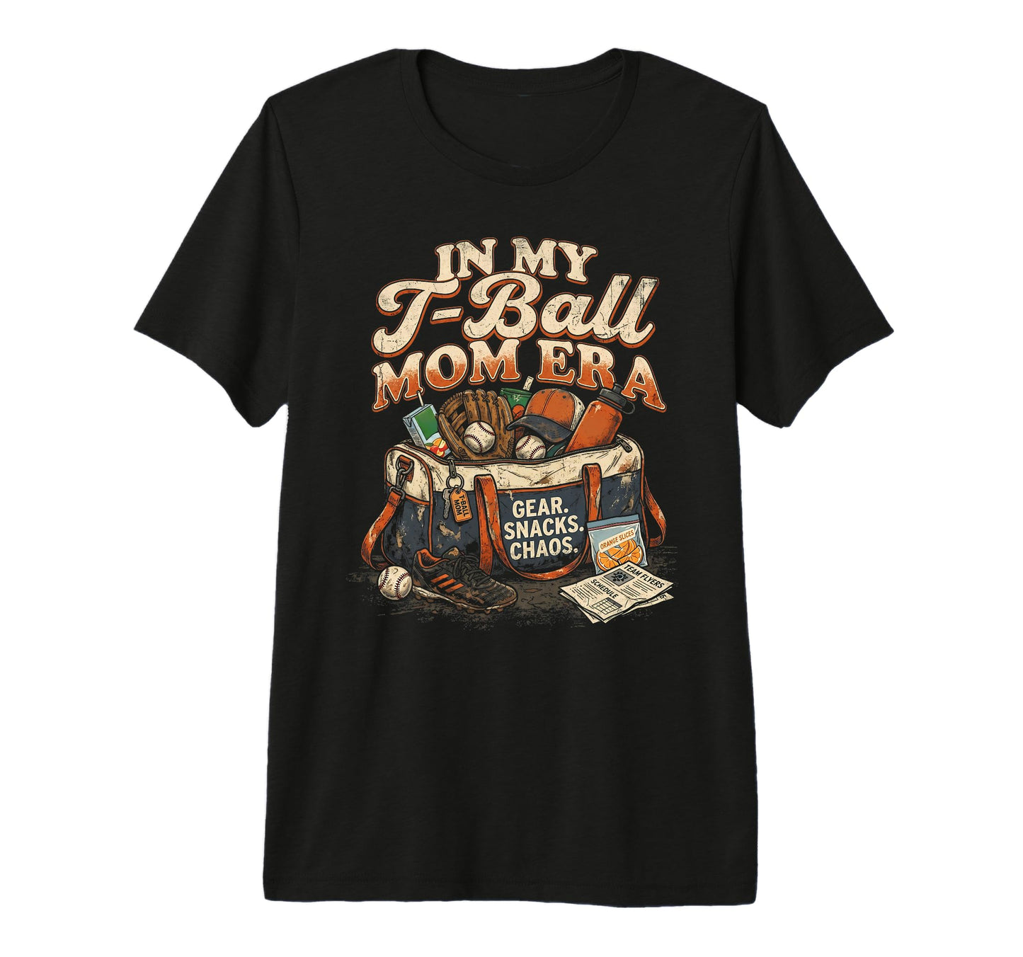 My T Ball Mom Era Mother Baseball Fan T-Shirt - Custom Art Print Unisex - T-Shirt, Sweatshirt, Hoodie