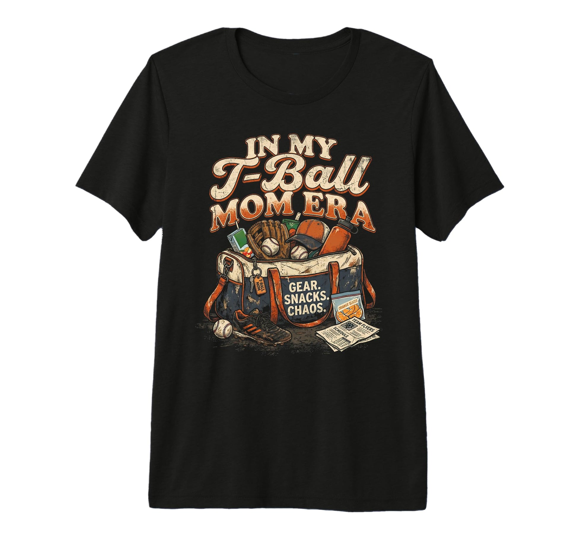My T Ball Mom Era Mother Baseball Fan T-Shirt - Custom Art Print Unisex - T-Shirt, Sweatshirt, Hoodie