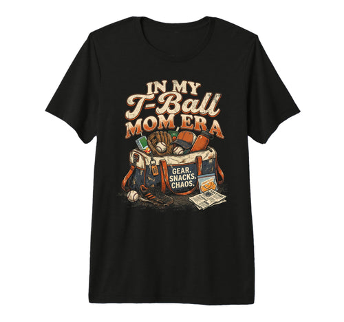 My T Ball Mom Era Mother Baseball Fan T-Shirt - Custom Art Print Unisex - T-Shirt, Sweatshirt, Hoodie