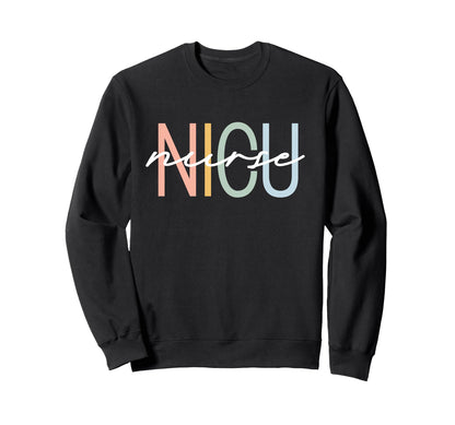 Nicu Nurse Icu Neonatal Boho Sweatshirt - Aesthetic Graphic for Adults - T-Shirt, Sweatshirt, Hoodie