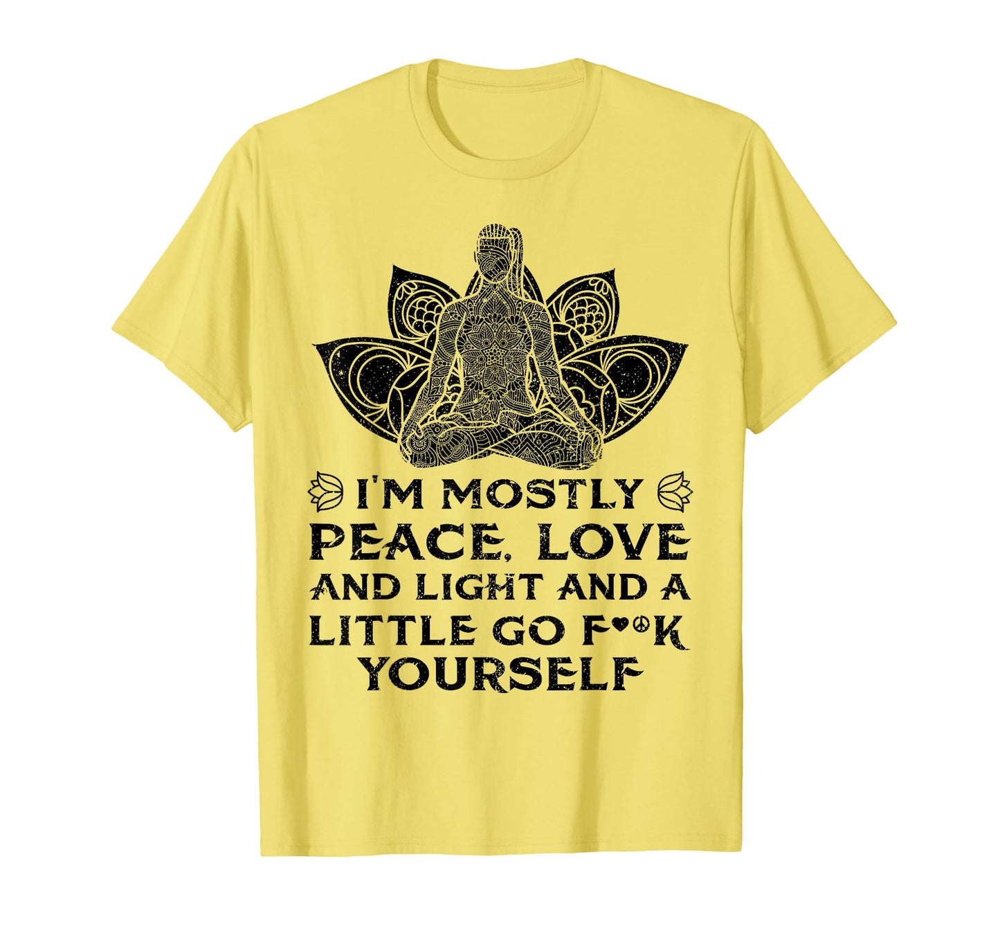 Im Mostly Peace Love And Go F T-Shirt - Minimalist Print Men Women - T-Shirt, Sweatshirt, Hoodie