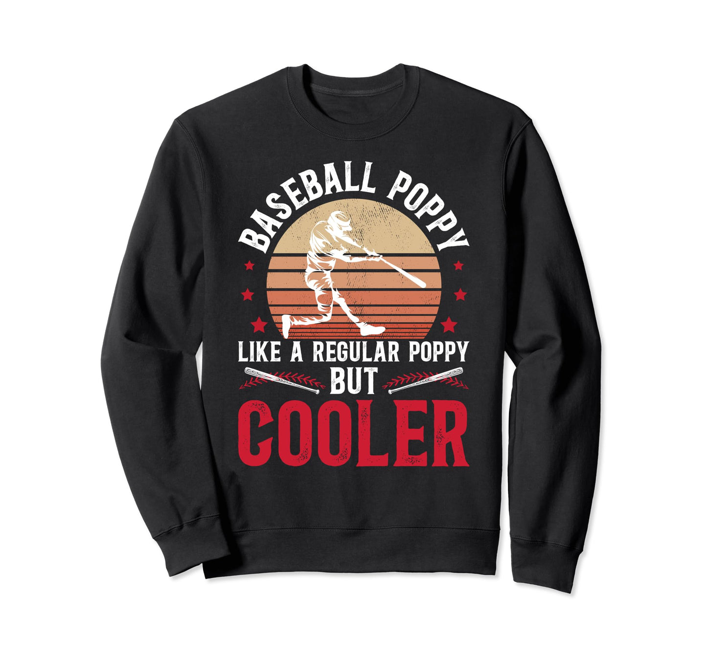 Baseball Poppy Grandpa Poppy Sweatshirt - Minimalist Print Men Women - T-Shirt, Sweatshirt, Hoodie
