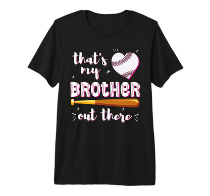 Baseball Little Sister Heart Baseball T-Shirt - Streetwear Style Men Women - T-Shirt, Sweatshirt, Hoodie
