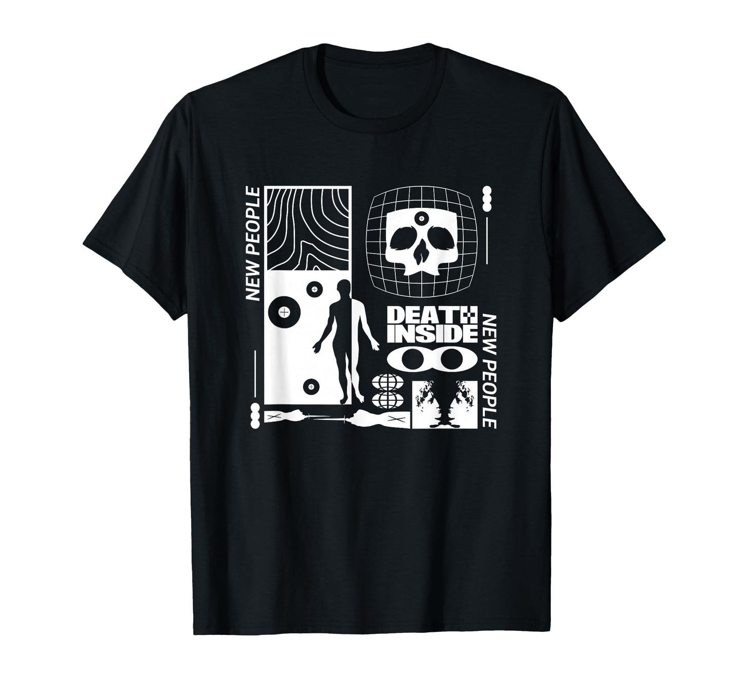 New People Death Inside Aesthetic Edgy T-Shirt - Novelty Apparel Unisex - T-Shirt, Sweatshirt, Hoodie