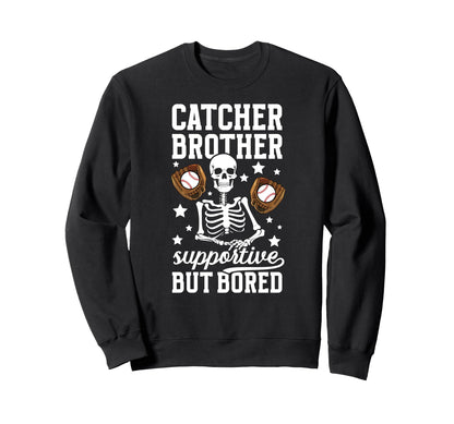 Baseball Catcher Brother Sweatshirt - Aesthetic Graphic Men Women - T-Shirt, Sweatshirt, Hoodie