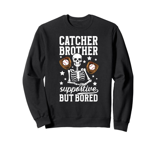 Baseball Catcher Brother Sweatshirt - Aesthetic Graphic Men Women - T-Shirt, Sweatshirt, Hoodie