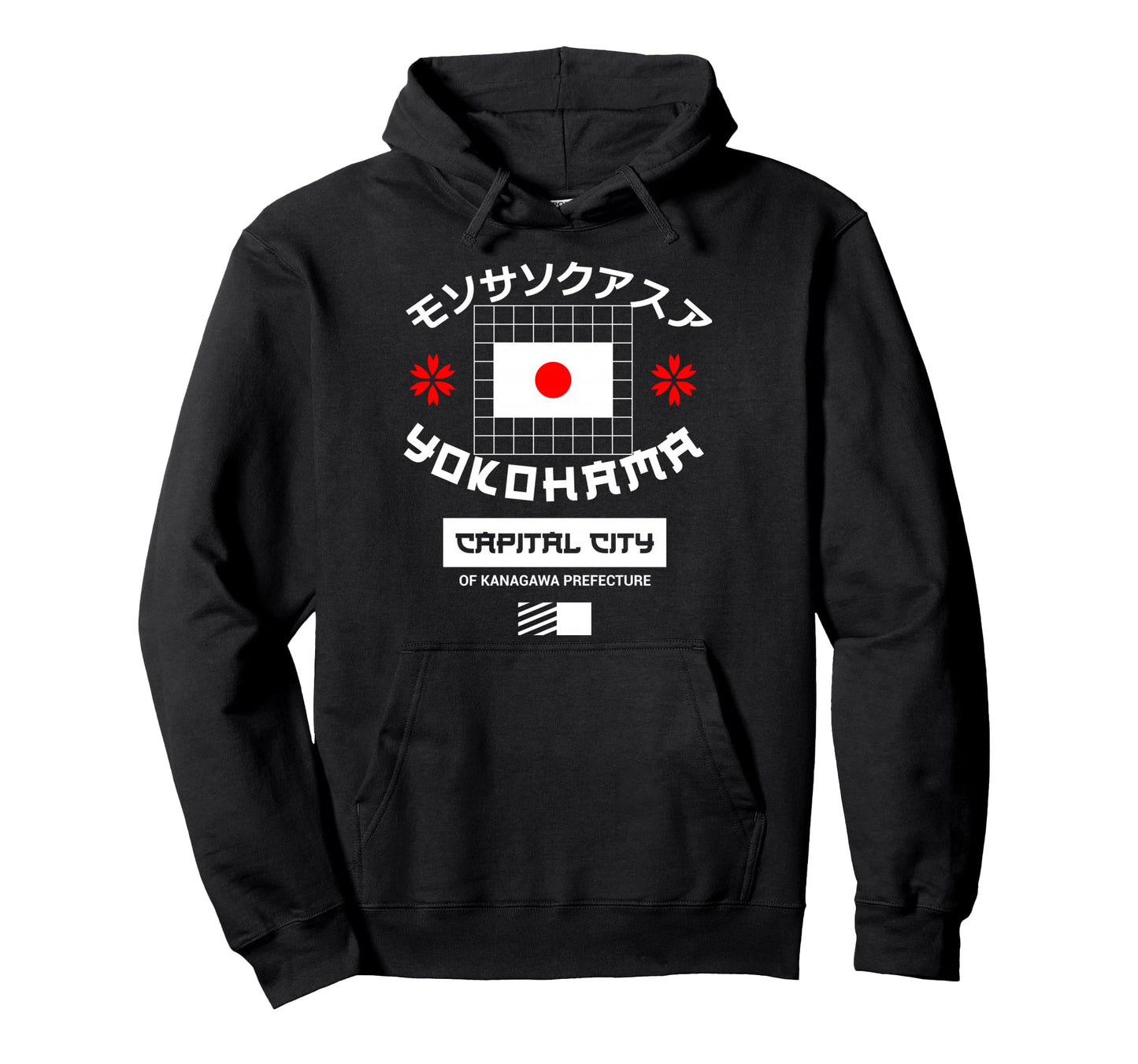 Yokohama City Japan Anime Aesthetic Hoodie - Graphic Print for Adults - T-Shirt, Sweatshirt, Hoodie